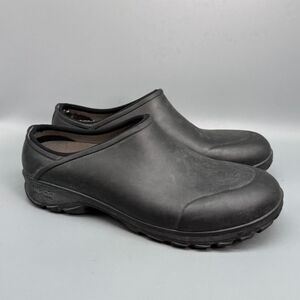 Bogs Sauvie Men's 13 Black Rubber Clogs Slip-On Round Toe Waterproof Casual